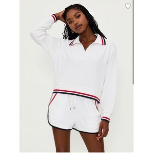 BEACH RIOT Kiara Americana Terry Top Red White Blue LARGE